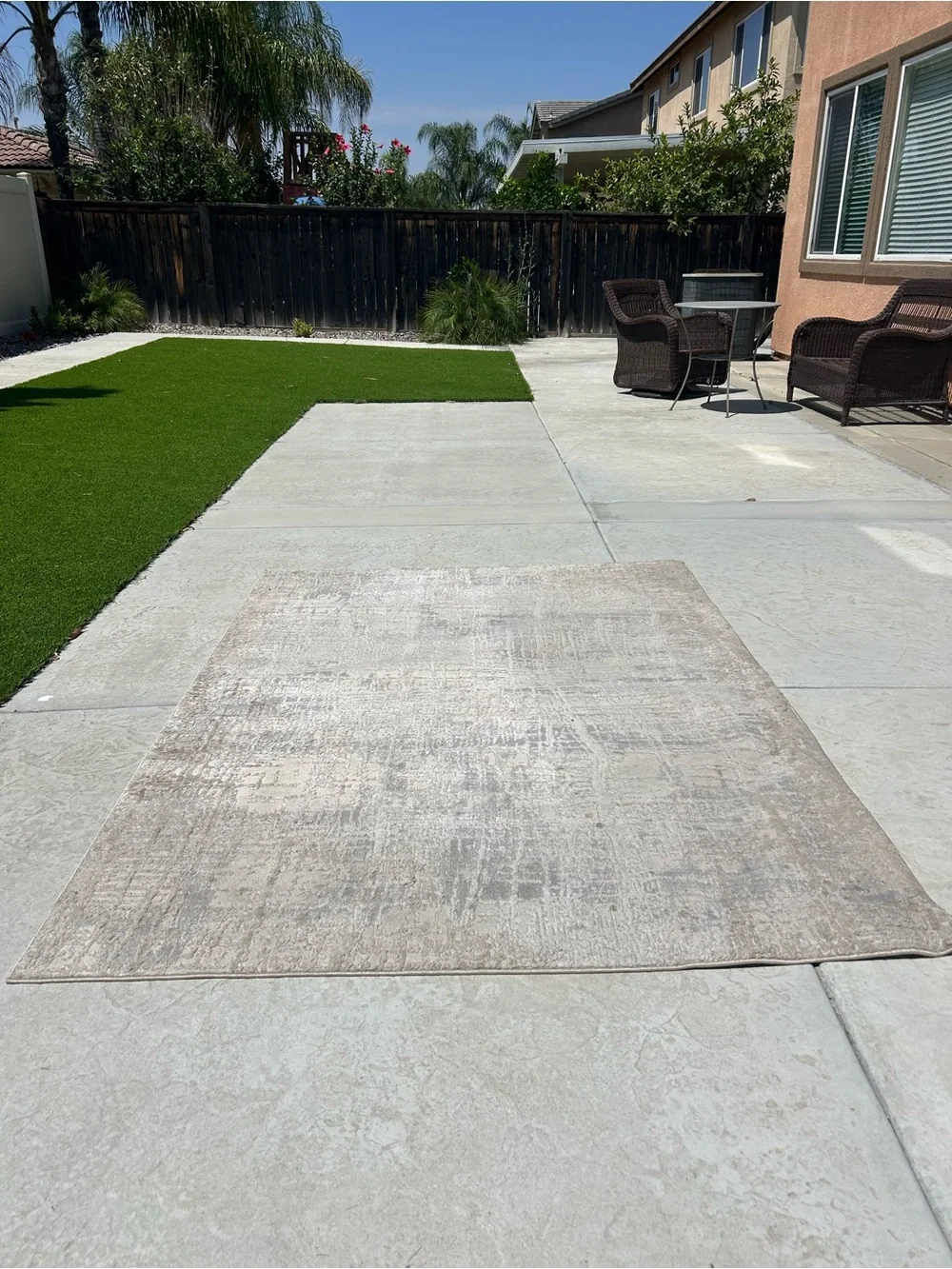Calvin Klein Neutral Beige Indoor/Outdoor Door Mat